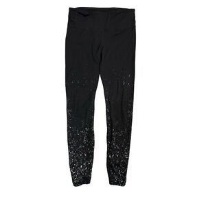 Lululemon Athletica Women’s Black and White Speckled Leggings Size 8